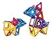 LURICO 72 Pcs Magnetic Building Blocks, Magnetic Tiles Sets Educational Stacking Construction Building Toys Set for Kids Toddlers Boys Girls with Storage Bag