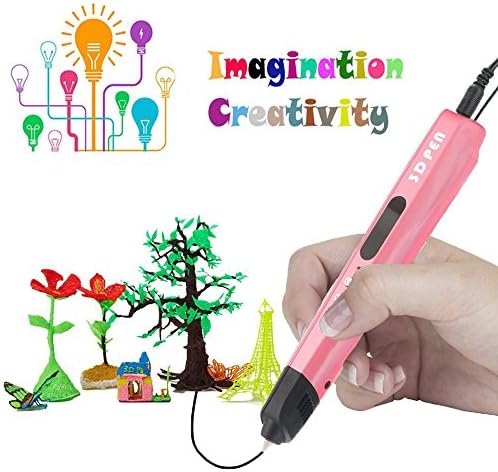 3D Pen Printing Art Pen Diy Drawing Pen Printer Scribbler Intelligent LCD Arts 3D Pen with PLA Filament Christmas Gifts/Toys for Kids &amp; Adults from Beewin