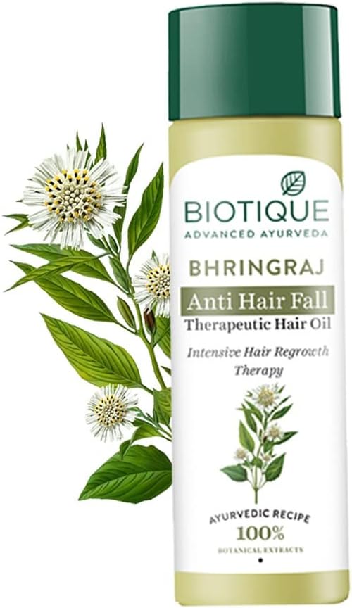 Biotique Bhringraj Fresh Growth Oil for Thinning Hair 120ml 4.06oz Natural