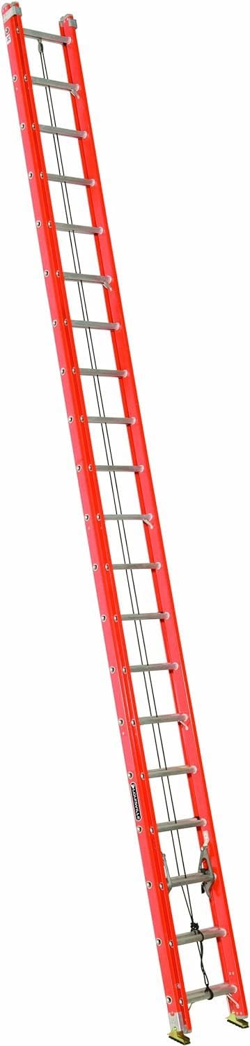 Photo 1 of Louisville Ladder FE3240 Foot Extension Ladder, 40 ft, Orange