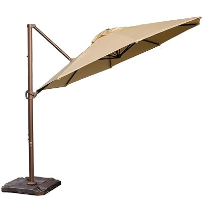 abba patio cantilever umbrella australia 10FT Vienna Offset Patio Outdoor Umbrella with 360° Rotation Design and Easy Tilt Adjustment UV 50+ Protection 8 Ribs for Backyard Garden Deck Pool Patio, Brown Create your perfect outdoor living space today. Shelta Savannah Cantilever Umbrella |