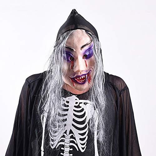 Amazon Com Mascara De Halloween Natural Y Ecologica Antitoxica Antifaz De Fantasma Antifaz De Terror Para Hombre Mascara De Latex Home Kitchen