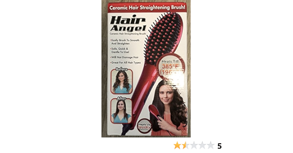 hair angel ceramic hair straightening brush