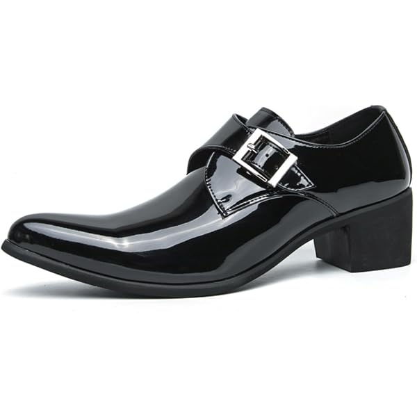 Amazon.com | FOWT Men Glossy Square Toe Tassels Decor  display picture 2
