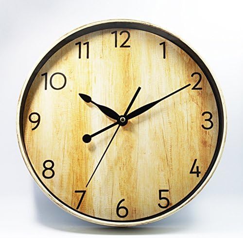 GuoEY Non-ticking Silent Modern Matt Wall Clock DIY for Living Room Bedrooms Office Kitchens Bronze