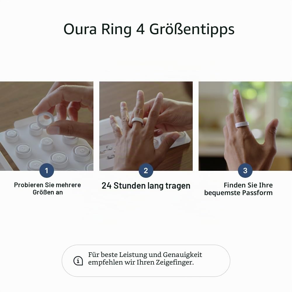 Oura Ring 4 - Gebürstetes Silber - Size 11 - Smart Ring | Measure First with Oura Ring 4 Sizing Kit | Sleep Tracking Wearable - Heart Rate - Fitness Tracker - Up to 8 Days Battery Life 7