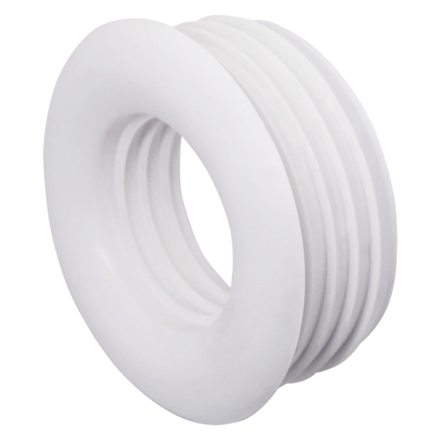 SKIR'CO (2 pcs) White 50 x 32 mm Rubber Sleeve for Drain Pipe, Pipe Rubber Connector, Pipe Adaptor, Rubber Reducer