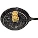 WISH Cleaning Scrub Brush for Cast Iron Skillet Pots Pans - Made of 100% Wood Handle and Coconut Bristles - Upgrated Brushes (2 Pack)