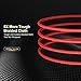 FLOVEME USB C Cable, Durable Type C Charger Braided Cord Data Sync Support 2.4A Fast Charging Cable for Samsung Galaxy S9 S8 PLUS, Note 9 8, LG G6, Pixel 2 XL, Nexus 5X/6P, 6.6ft, Red