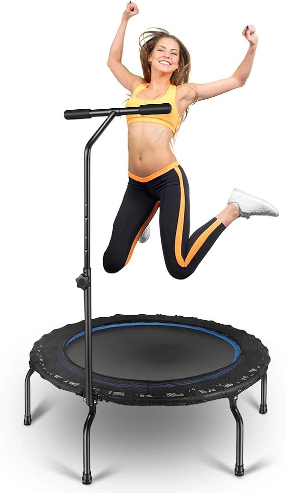 Yosoo Health Gear Fitness Trampoline for Adults, Foldable Indoor