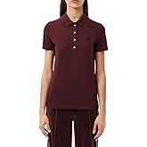 Lacoste Women's Short Sleeve Slim Fit Stretch Pique Polo Shirt