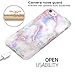 BAISRKE Shiny Rose Gold Marble Design Clear Bumper Matte TPU Soft Rubber Silicone Cover Phone Case Compatible with iPhone 7 (2016) / iPhone 8 (2017) [4.7 inch] - Colorful