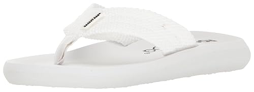Rocket Dog Women's Sunset Flip Flop, White, 6 M US