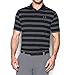 Under Armour Men's Groove Stripe Polo, Black (001)/Graphite, Large