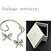 CIShop Diamond Antique Butterfly Earcuff Earrings stud Punk Style Ear Wrap