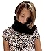 Neck Scarf Travel Pillow Black Color, Ergonomic Comfort, Machine Washable, Soothing Neck Support