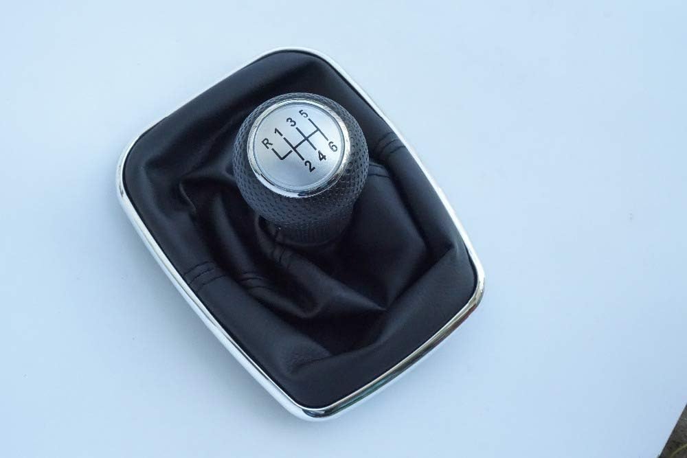 Gear Shift Knob With Sliver Cap 6 Gear 12Mm With Frame For Vw Golf 4 Mk4 1998 1999 2000 2001 2002 2003 2004 2005 2006