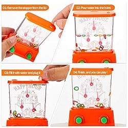 Gejoy 4 Pieces Water Games Handheld Water Ring Toss