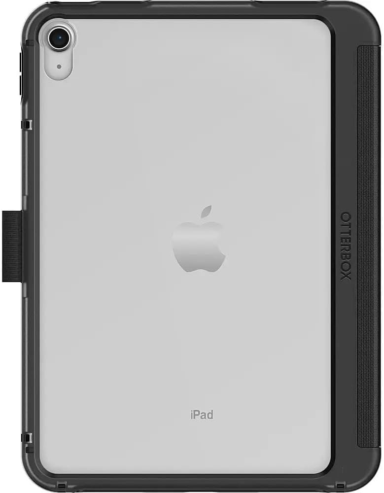 OtterBox Symmetry Folio Case for iPad 10th gen 2022, iPad 11th gen 2025 (A16), Shockproof, Drop proof, Slim Protective Folio Case, Tested to Military Standard, Black, No Retail Packaging
