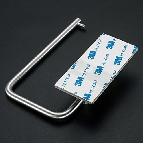 Kabter Toilet Paper Holder Wall Mount 3M Self Adhesive, Brushed Stainless Steel Pricepulse