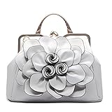 Celsino Women Handbag Tote Purse Shoulder Bag Flower PU Leather Crossbody Top Handle Bags