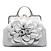 Celsino Women Handbag Tote Purse Shoulder Bag Flower PU Leather Crossbody Top Handle Bags