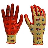 DIGZ 7661-26 Boys' Youth Stretch Garden Gloves with Nitrile Coating