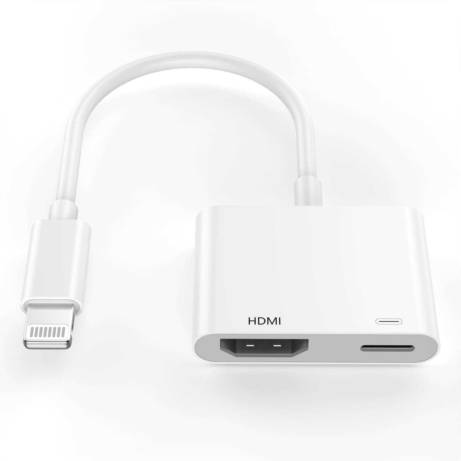 Photo 1 of [Apple MFi Certified] Apple Lightning to HDMI Adapter for iPhone to TV, Lightning to Digital AV Adapter 4K Sync Screen Connector Compatible with iPhone 14 13 12 11 XS XR X 8 to HDTV Projector Monitor