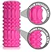 Foam Roller for Best Muscle Massage & Deep Tissue Trigger - Roll & Stretch Tool - 1 Year Warranty (Pink)