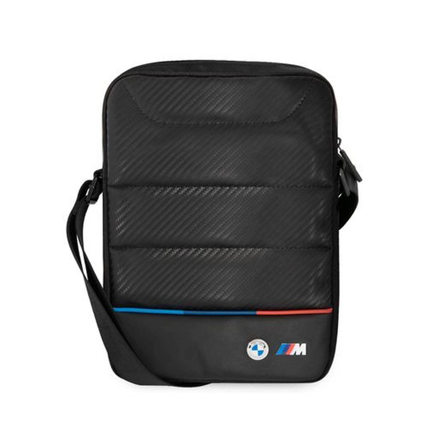 BMW Carbon & PU Nylon Tablet Bag 10" - Black