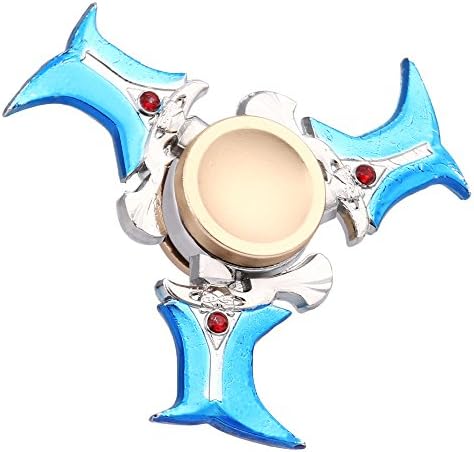 TOPUNDER Metal Fidget Spinner Safe Tri Fidget Cube Figet Spinner Metal Finger Focus Toy ADHD Autism Toy For Kids Adults 9 Birthday Gift I