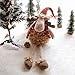 LARLIFE 24 inch Handmade Christmas Gnome Xmas Deer Decoration Swedish Santa Figurines (Deer)