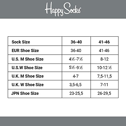 Happy Socks, Colorful Premium Cotton Food Themed Socks for Men and Women, Ice Cream, Black, 10-13 - Thumbnail 3