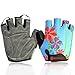 BOODUN Women's Shock-Absorbing Gel Pad Breathable Half Finger Mountain Bicycle Bike Road Racing Gloves, Medium