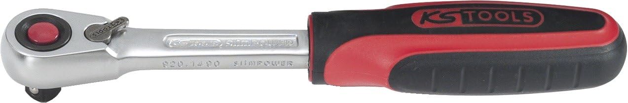 KS Tools 920.149 1/4-inch 72-Teeth Slimpower Ratchet, Multicolor