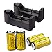 WishDeal CR123A Battery Lithium Rechargeable Battery cell Battery For Camera Flashlight