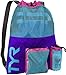 TYR Big Mesh Mummy Backpack For Wet Swimming, Gym, and Workout Gear