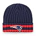 OTS NFL New England Patriots Men's Bure Cuff Knit Cap, Team Color, One Size