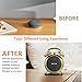 Google Home Mini Stand Holder, Retro Alarm Clock Stand Mount Base Protective Case Compatible with Google Home Mini and Nest Mini(Gold)