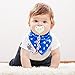 Blulu Baby Bandana Drool Bibs Gift Set with Pacifier Clips Holders