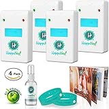 Ultrasonic Pest Repeller Control Kit【UPGRADED 2018】Expert Home Mouse & Pest Reject | 4 Top Plug in Electronic Repellers with Night Light, 2 Mosquito Bracelets, Repellent Spray & Booklet