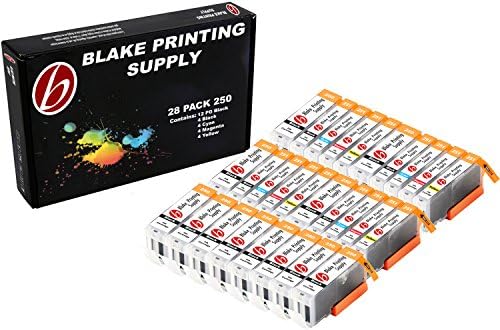 28 Pack Blake Printing Supply CLI-251XL 251 XL PGI-250XL 250 XL Ink Cartridges for Canon PIXMA iP7220 iX6820 MG5420 MG5422 MG5520 MG5522 MG5620 MG5622 MG6420 MG6620 MX722 MX922