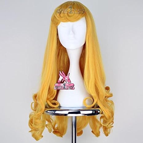 Amazon コスプレウィッグ 32w0913 ディズニー 眠れる森の美女 Sleeping Beauty オーロラ姫 眠り姫 コスプレ 仮装 通販