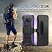 Galaxy S7 Edge Case, MoKo Shock Absorbing Hard Cover Ultra Protective Heavy Duty Case with Holster Belt Clip + Built-in Kickstand for Samsung Galaxy S7 Edge 5.5 Inch - Purple (NOT FIT Galaxy S7)