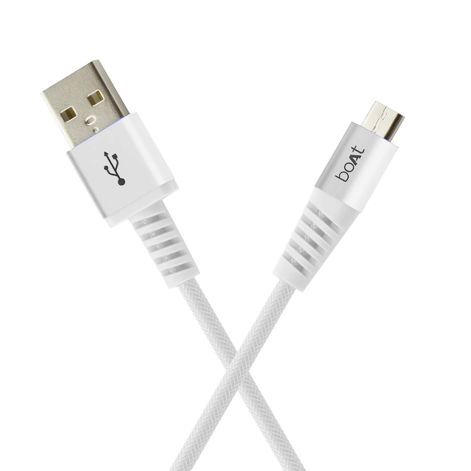 boAt Rugged V3 Braided Micro USB Cable (Pearl White) Amazon.in