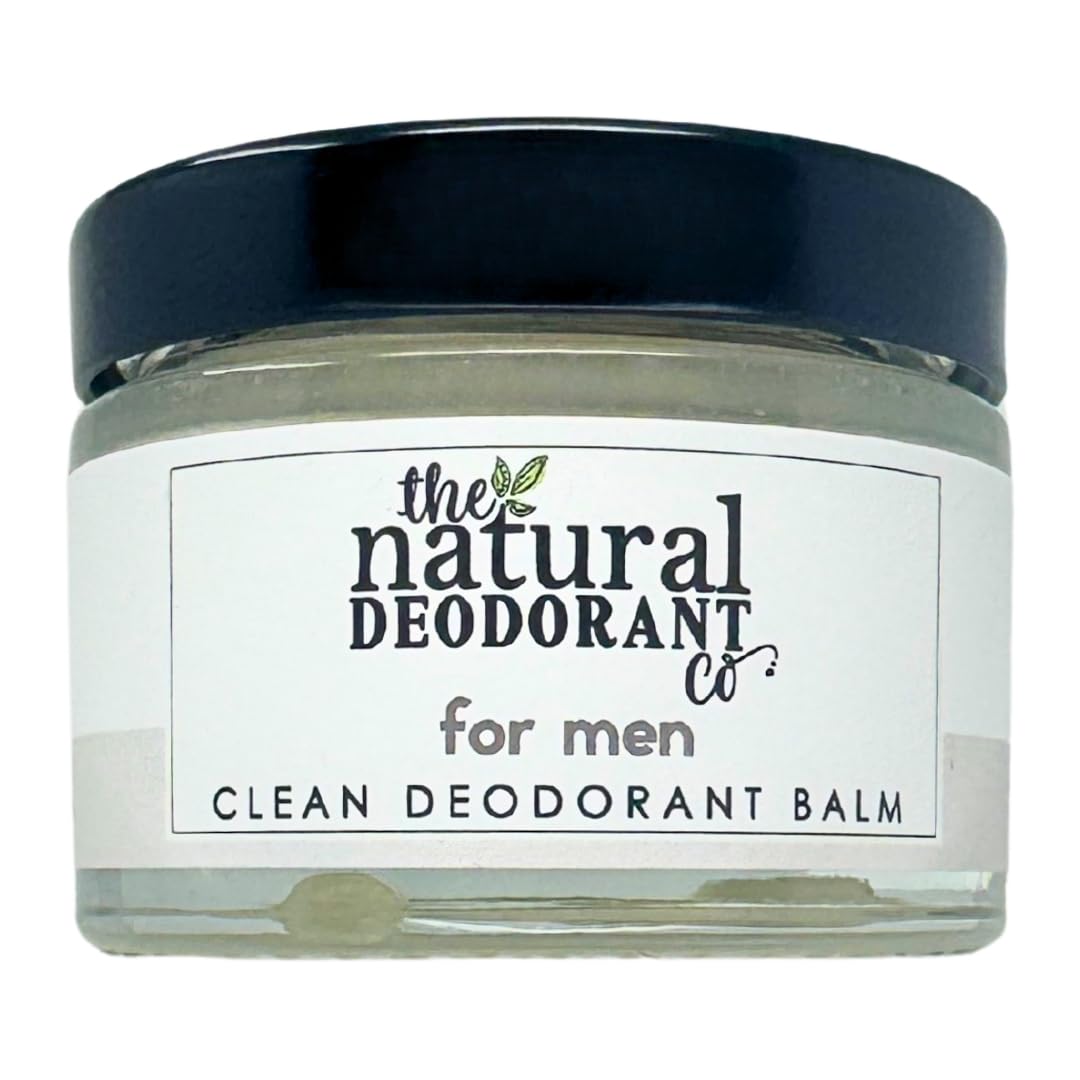 The Natural Deodorant Co, Clean Deodorant Balm for Men 55g, Aluminium Free, Plastic Free, All Day Protection