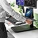 Ollieroo Dual Monitor Desk Converter, Height Adjustable Sit Stand Desk, Standing Desk Workstation, Blackthumb 1
