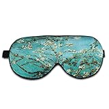 Alaska Bear Natural Silk Sleep Mask Stress Relief Super Smooth Eye Mask (Almond Blossom)