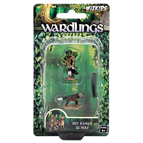 WizKids Wardlings RPG Figures: Boy Ranger & Wolf
