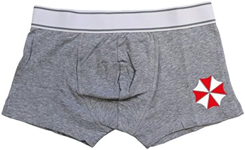 RESIDENT EVIL: UMBRELLA CORP LOGO Mens Boxer Briefs (Medium (32in)/Light Grey)